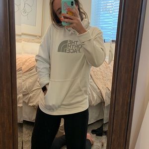SOLD White the north face hoodie!
